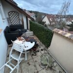 Dommages sur une terrasse