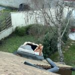 Cheminée cassés par la tempête